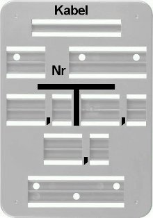 Kabel Leerschild Form A