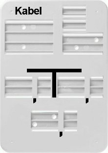 Kabel - Leerschild Form B